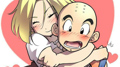 HOMENAJE AKIRA TORIYAMA:KRILIN Y NUMERO 18 LA MEJOR PAREJA DE LA SAGA.