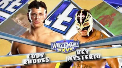 Cody Rhodes vs Rey Mysterio - Wrestlemania XXVII (Full Match)