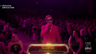 Ryan Gosling chante "I'm Just Ken" au gala des Oscars 2024